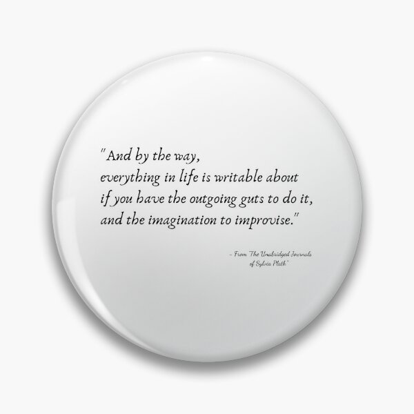 Item preview, A Quote from "The Unabridged Journals of Sylvia Plath" designed and sold by Poemit.