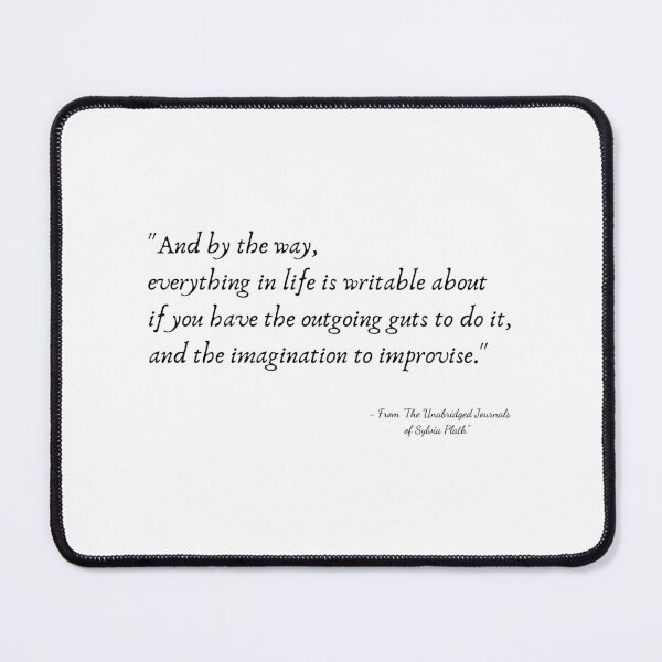 Item preview, A Quote from "The Unabridged Journals of Sylvia Plath" designed and sold by Poemit.