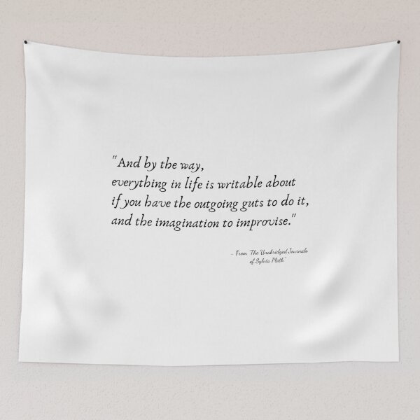 Item preview, A Quote from "The Unabridged Journals of Sylvia Plath" designed and sold by Poemit.