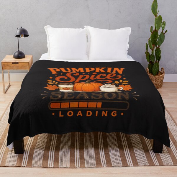 Item preview, Pumpkin Spice Season Loading Funny Fall Autumn Coffee Lover Vintage Design designed and sold by kiralynstration.