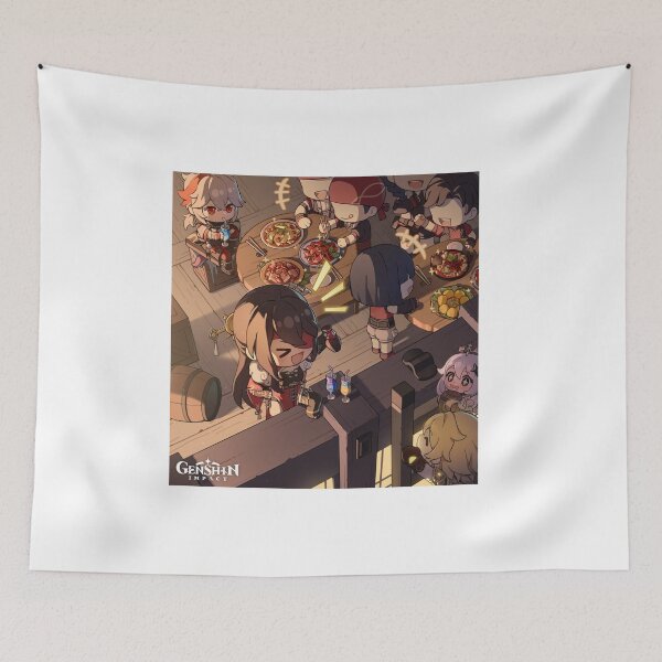 Item preview, Beidou, Kazuha, Aether and Paimon designed and sold by Lauwuuh.