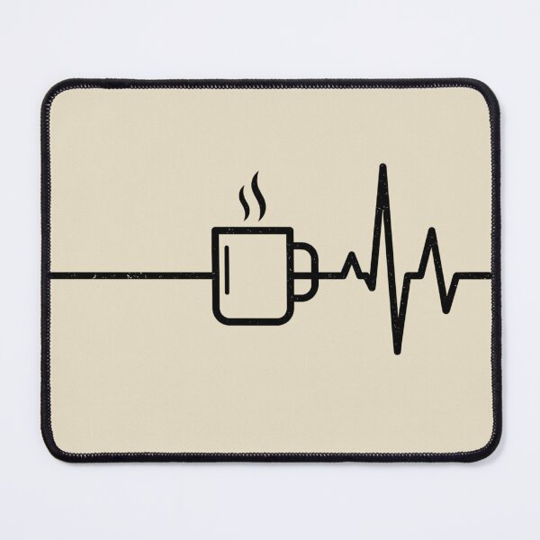 Item preview, Coffee Mug Heartbeat EKG designed and sold by dudelinart.