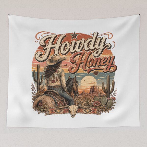 Item preview, Howdy Honey in the desert designed and sold by Side Quest Co..
