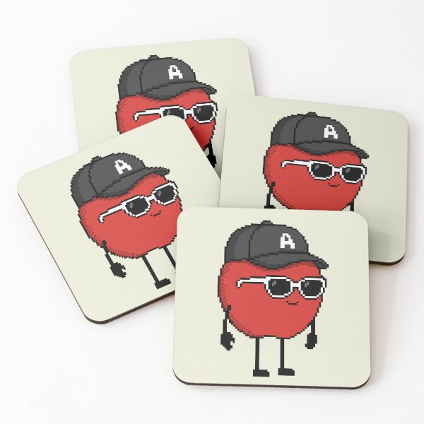 Item preview, Apple Pixel with a Cap (BK) designed and sold by White Rim Mates.