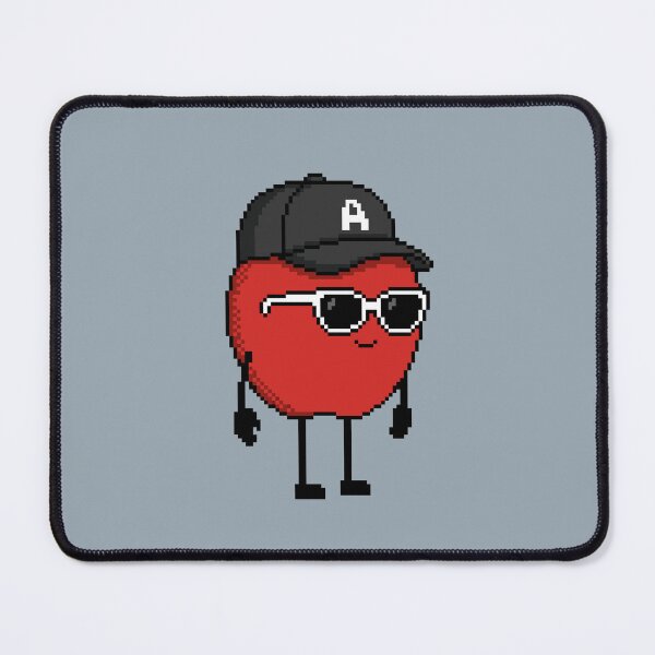 Item preview, Apple Pixel with a Cap (BK) designed and sold by White Rim Mates.