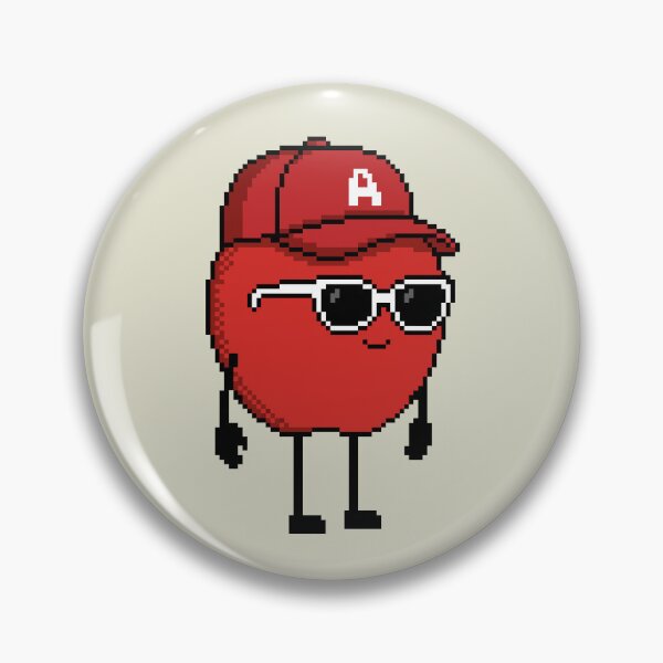 Item preview, Apple Pixel with a Cap (RD) designed and sold by White Rim Mates.