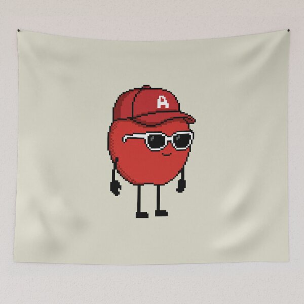 Item preview, Apple Pixel with a Cap (RD) designed and sold by White Rim Mates.