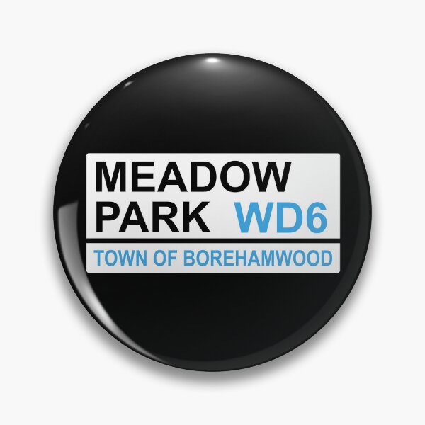 Item preview, Boreham Wood Meadow Park Iconic Street Sign designed and sold by DelfDesign.