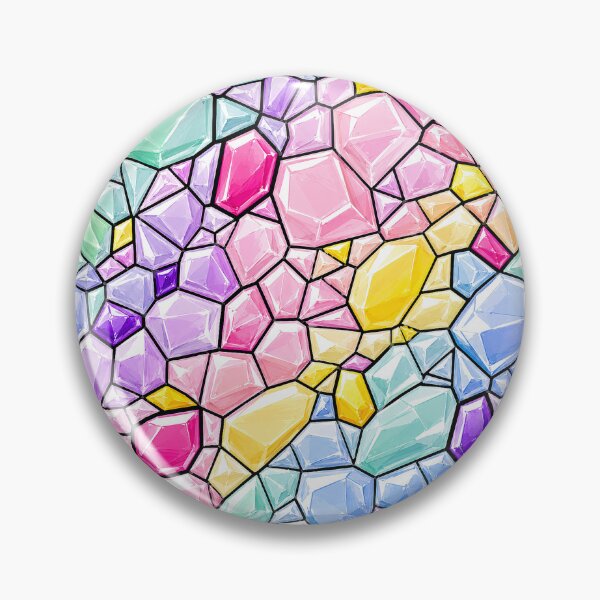 Item preview, Pastel Gemstone Mosaic Stained Glass Pattern designed and sold by DjFreeq.