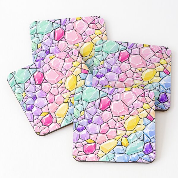 Item preview, Pastel Gemstone Mosaic Stained Glass Pattern designed and sold by DjFreeq.