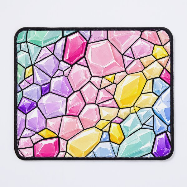 Item preview, Pastel Gemstone Mosaic Stained Glass Pattern designed and sold by DjFreeq.