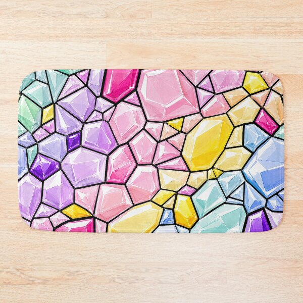 Item preview, Pastel Gemstone Mosaic Stained Glass Pattern designed and sold by DjFreeq.