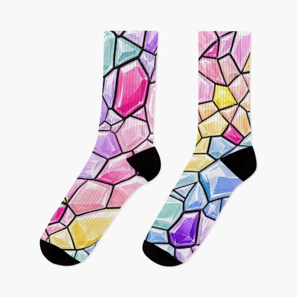 Item preview, Pastel Gemstone Mosaic Stained Glass Pattern designed and sold by DjFreeq.