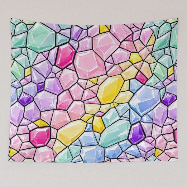 Item preview, Pastel Gemstone Mosaic Stained Glass Pattern designed and sold by DjFreeq.