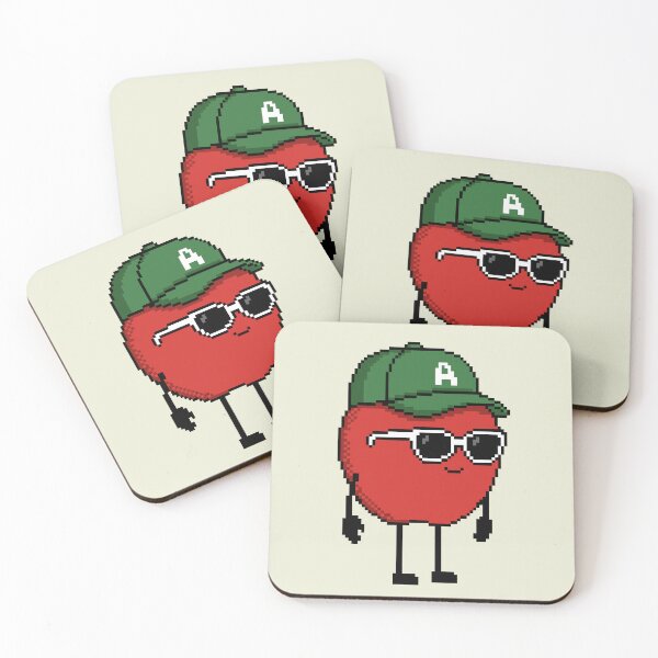 Item preview, Apple Pixel with a Cap (GN) designed and sold by White Rim Mates.