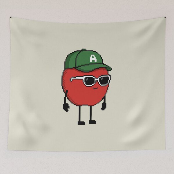 Item preview, Apple Pixel with a Cap (GN) designed and sold by White Rim Mates.