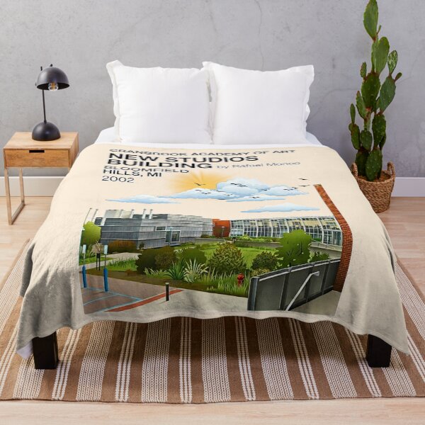 Item preview, Cranbrook Academy Art and Modern Architectural Vector Illustration designed and sold by EvergreenPark - Tee Studio.