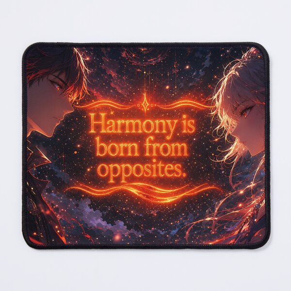 Item preview, "Harmony is born from opposites"(Anime Ver.) designed and sold by MaxDreamsArt.