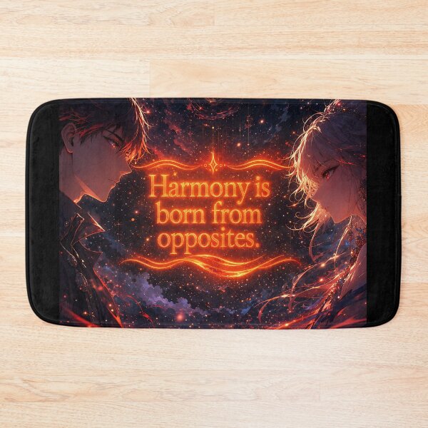 Item preview, "Harmony is born from opposites"(Anime Ver.) designed and sold by MaxDreamsArt.