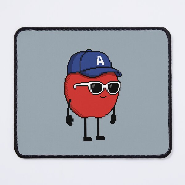 Item preview, Apple Pixel with a Cap (BL) designed and sold by White Rim Mates.