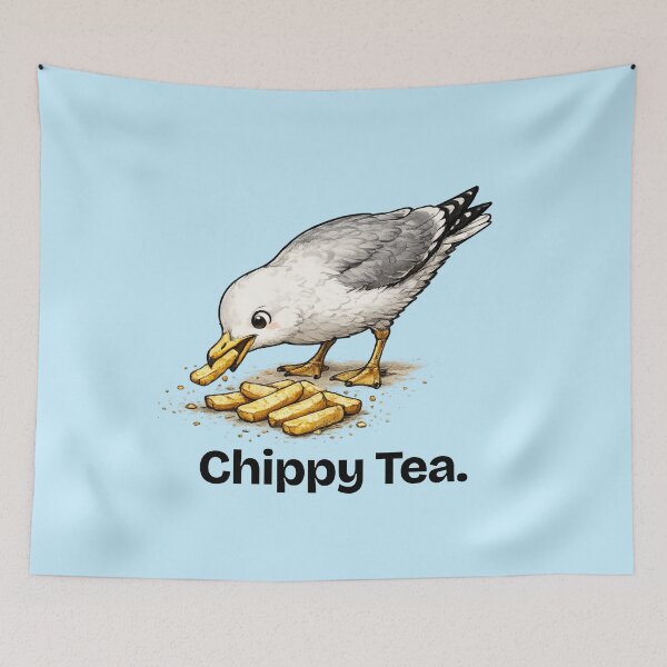 Item preview, Chippy Tea  - Seagull designed and sold by Hello Bee Bee.