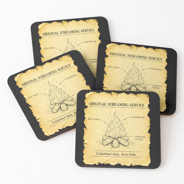 Item preview, Original Streaming Service Funny Stone Age Tech Gift for Campers and Geeks designed and sold by Nightarel.