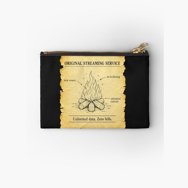 Item preview, Original Streaming Service Funny Stone Age Tech Gift for Campers and Geeks designed and sold by Nightarel.