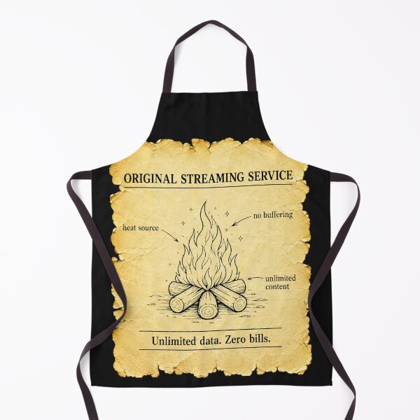 Item preview, Original Streaming Service Funny Stone Age Tech Gift for Campers and Geeks designed and sold by Nightarel.