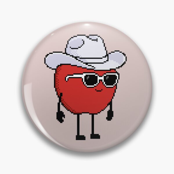 Item preview, Apple Pixel with a Cowboy Hat (WH) designed and sold by White Rim Mates.
