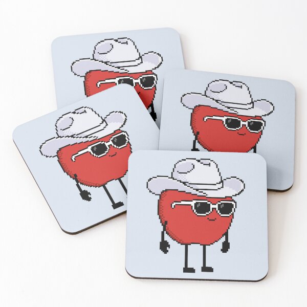 Item preview, Apple Pixel with a Cowboy Hat (WH) designed and sold by White Rim Mates.