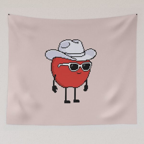 Item preview, Apple Pixel with a Cowboy Hat (WH) designed and sold by White Rim Mates.