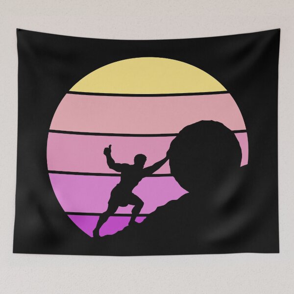 Item preview, Sisyphus Happy Living The Dream - Work Meme designed and sold by XIOMOS.