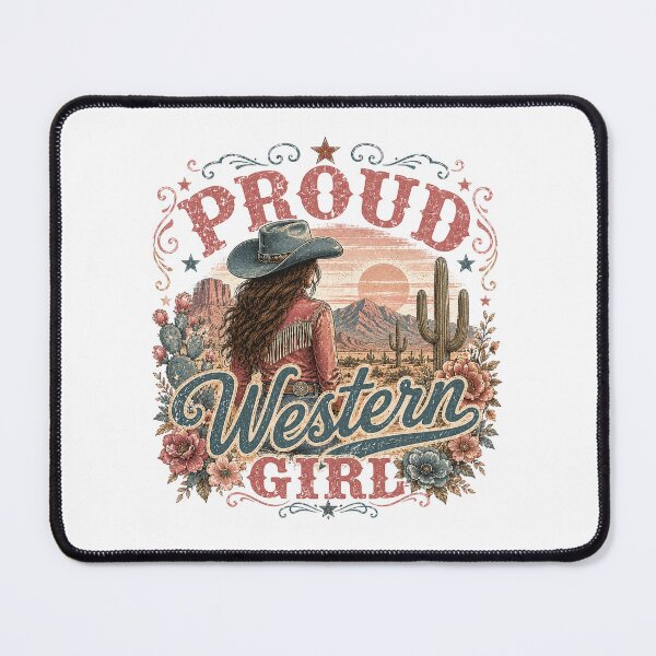 Item preview, Proud western girl in the desert designed and sold by Side Quest Co..