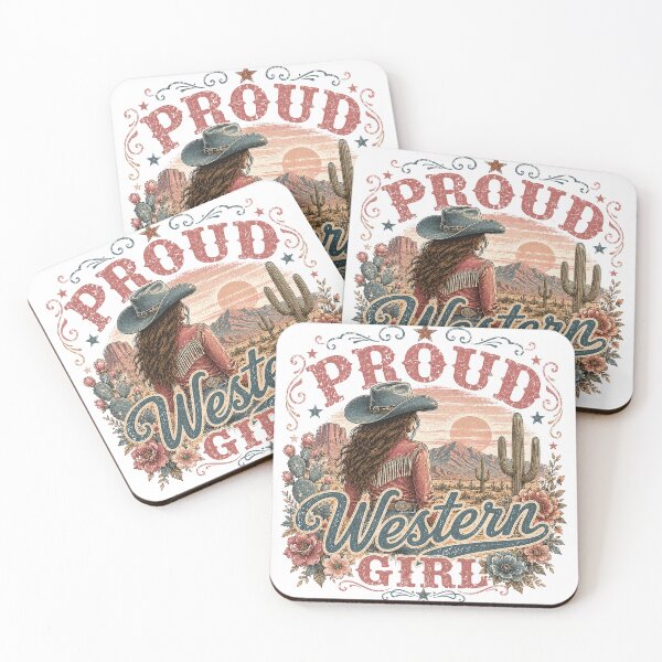 Item preview, Proud western girl in the desert designed and sold by Side Quest Co..
