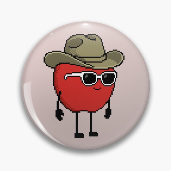 Item preview, Apple Pixel with a Cowboy Hat (KH) designed and sold by White Rim Mates.