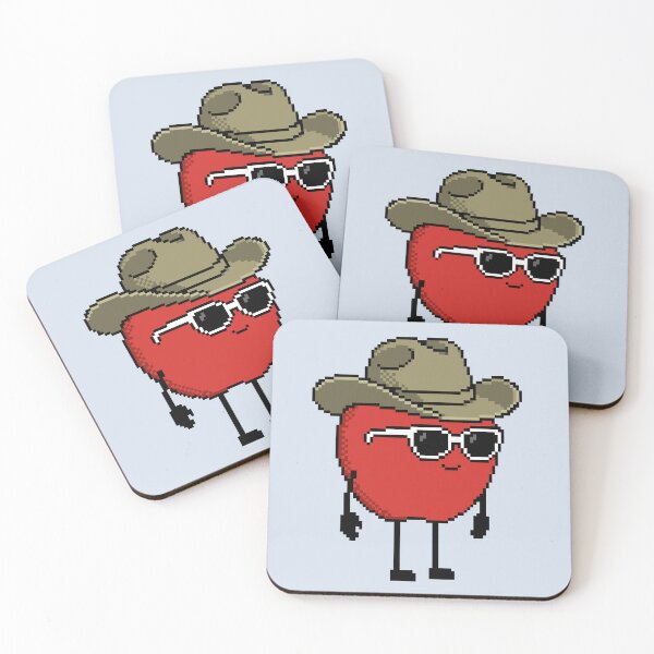Item preview, Apple Pixel with a Cowboy Hat (KH) designed and sold by White Rim Mates.