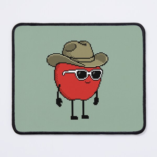 Item preview, Apple Pixel with a Cowboy Hat (KH) designed and sold by White Rim Mates.