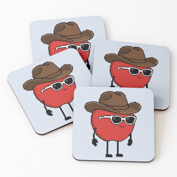 Item preview, Apple Pixel with a Cowboy Hat (BR) designed and sold by White Rim Mates.