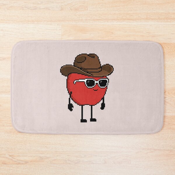 Item preview, Apple Pixel with a Cowboy Hat (BR) designed and sold by White Rim Mates.