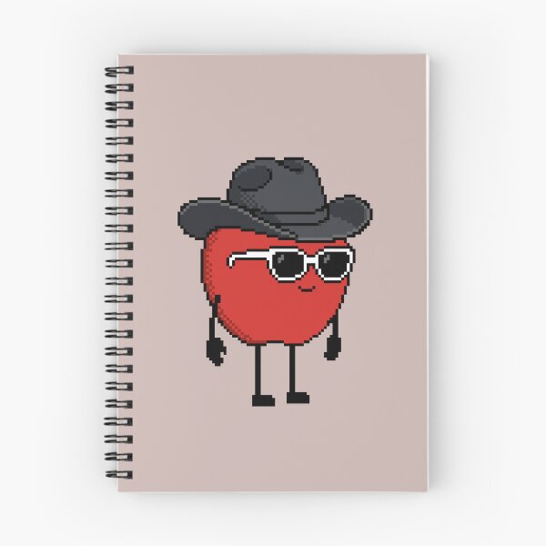 Item preview, Apple Pixel with a Cowboy Hat (BK) designed and sold by White Rim Mates.