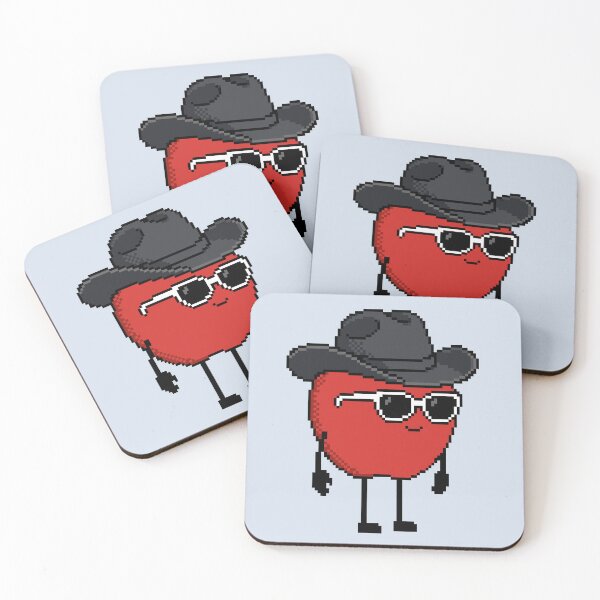 Item preview, Apple Pixel with a Cowboy Hat (BK) designed and sold by White Rim Mates.