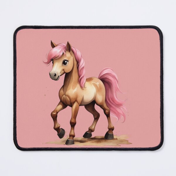 Item preview, Cute Pink Pony – Kawaii Watercolor Baby Horse for Kids. designed and sold by NewtBoo.