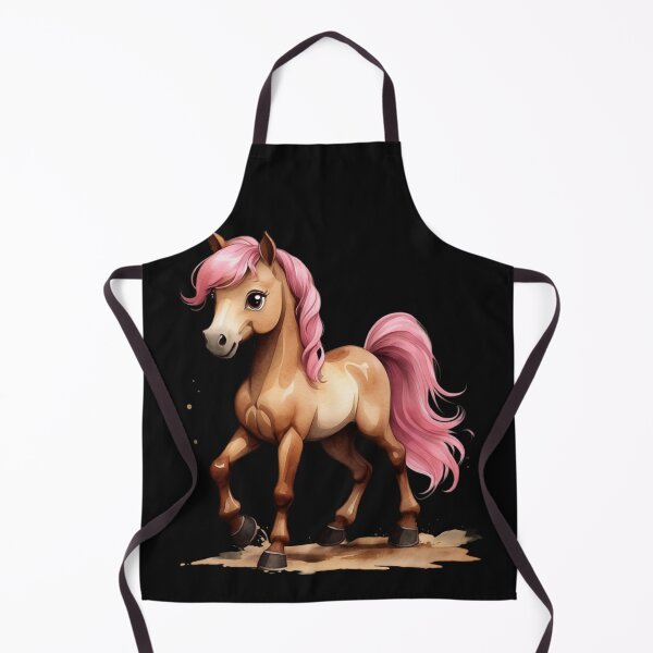 Item preview, Cute Pink Pony – Kawaii Watercolor Baby Horse for Kids. designed and sold by NewtBoo.