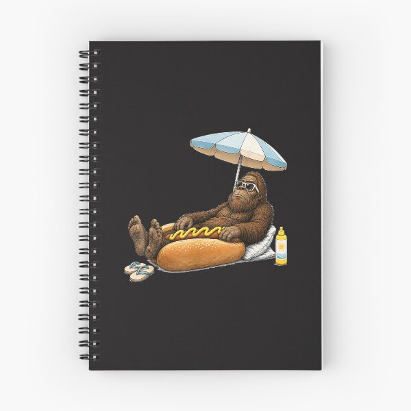 Item preview, Funny Bigfoot Hot Dog Summer Relaxing Sasquatch Beach Vacation Design designed and sold by kiralynstration.
