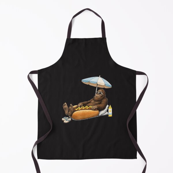Item preview, Funny Bigfoot Hot Dog Summer Relaxing Sasquatch Beach Vacation Design designed and sold by kiralynstration.
