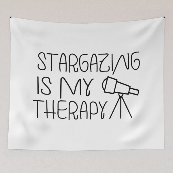 Item preview, Stargazing Is My Therapy - Retro Astronomy Camping Art designed and sold by sednalafandy79.