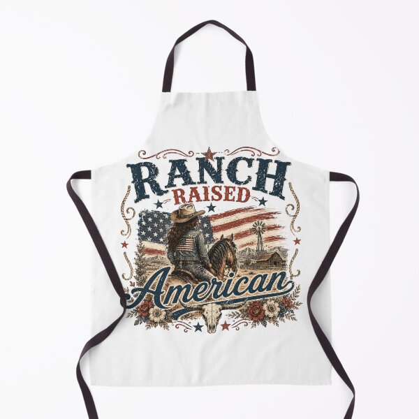 Item preview, Raised on a ranch, American spirit designed and sold by Side Quest Co..