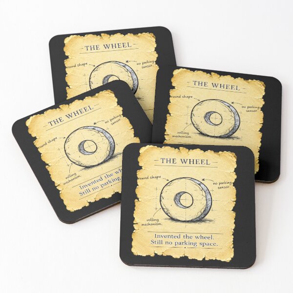 Item preview, Invented The Wheel Still No Parking Space Funny Stone Age Tech Gift for Drivers designed and sold by Nightarel.