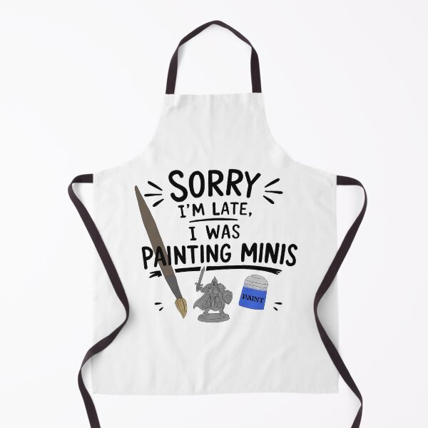 Item preview, [BLCK] Sorry I'm Late, Miniature Painter Starter Pack | Funny Hobby Quote T-Shirt designed and sold by myTRASHure-com.
