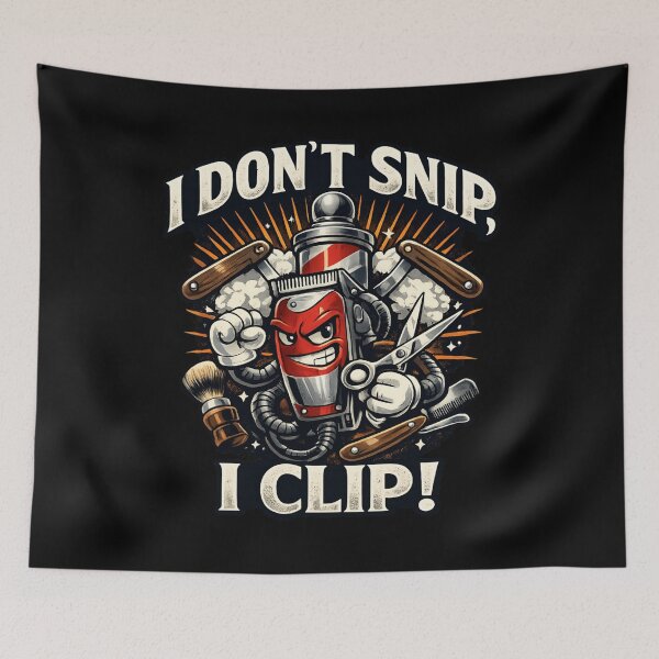 Item preview, I Don't Snip I Clip - Funny Barber Clipper Vintage Barbershop designed and sold by SidTastic .